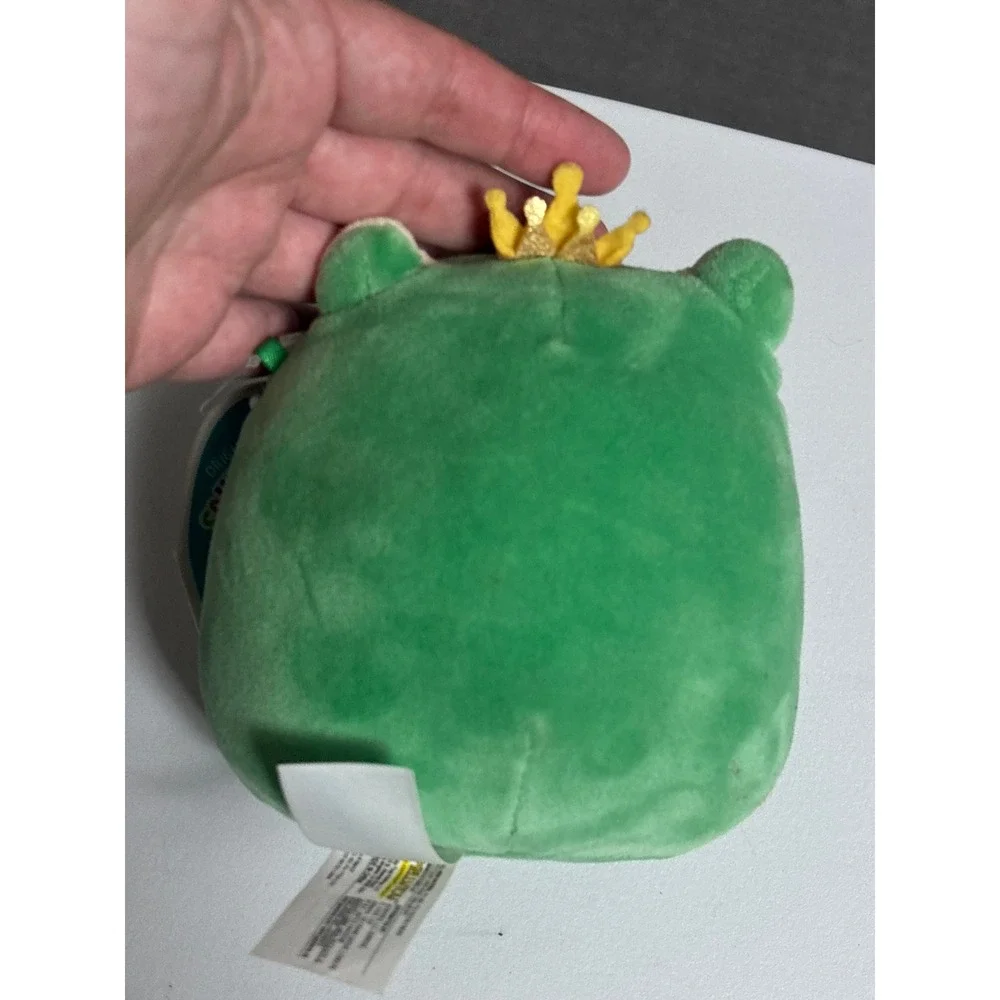 NWT Squishmallow Baratelli Frog Prince Crown Plush Toy 5